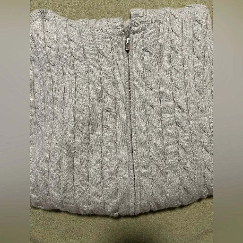 Aritzia Sunday Best Octavia Zip Waist Hoodie Heather Chrome Size XL - Picture 5 of 15